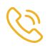 yellow icon of a telephone