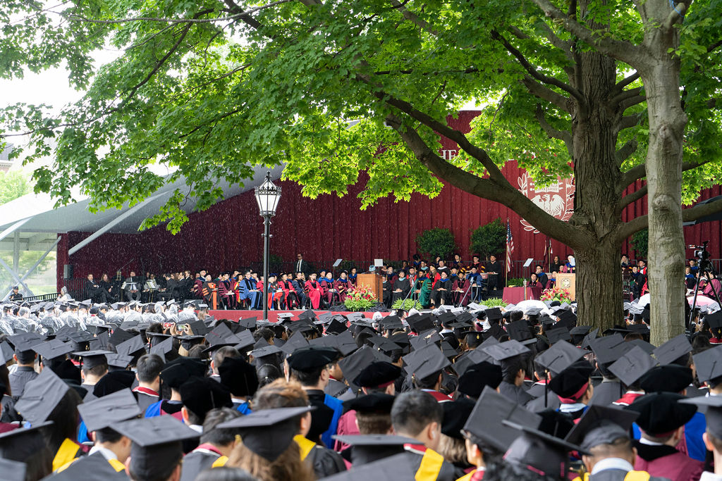 View of convocation from the audience 