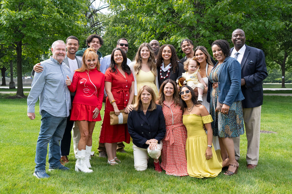 Big group taking photo