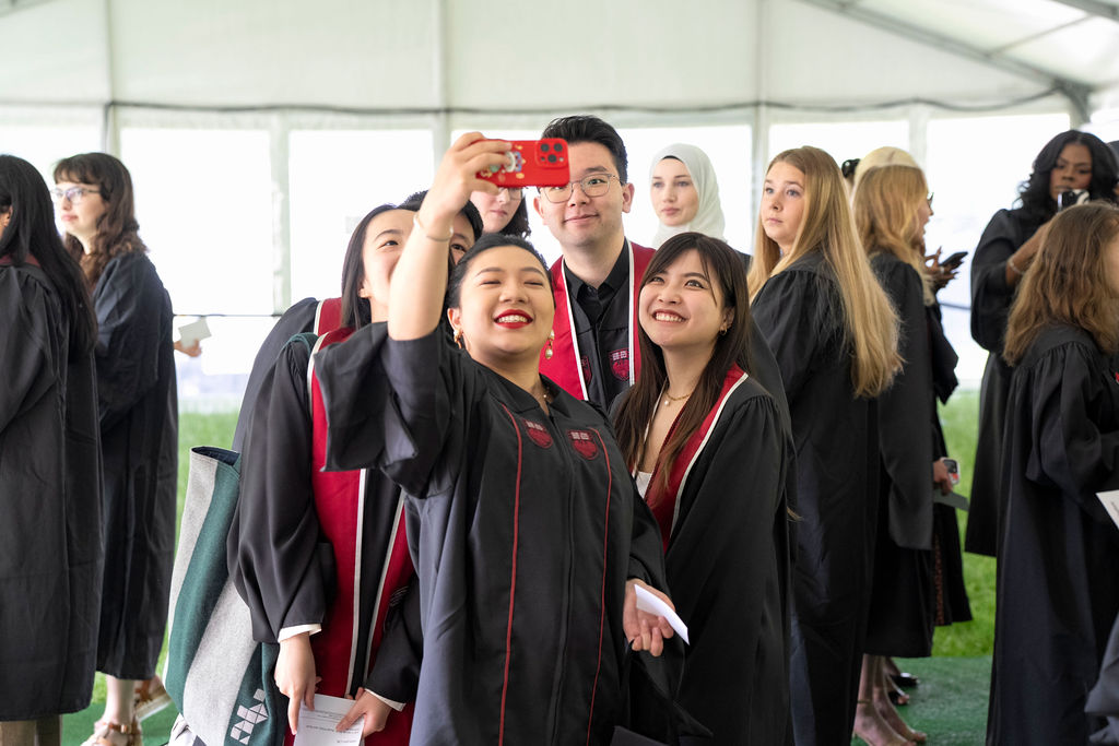 Group taking pictures