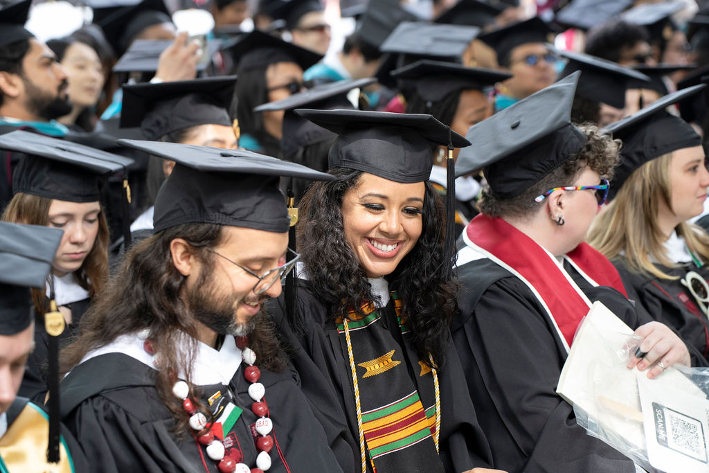 graduates in the crowd