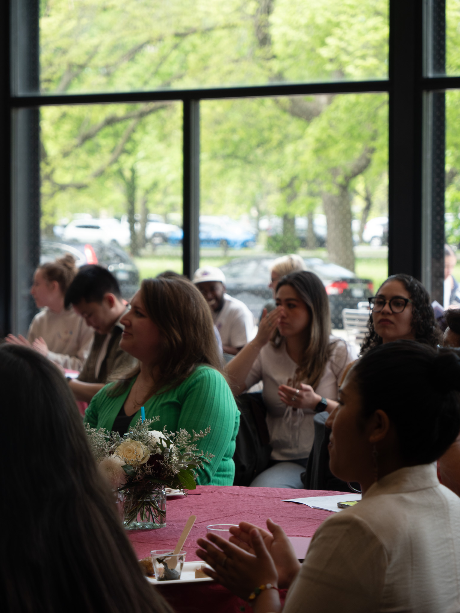 image of people sitting at tables