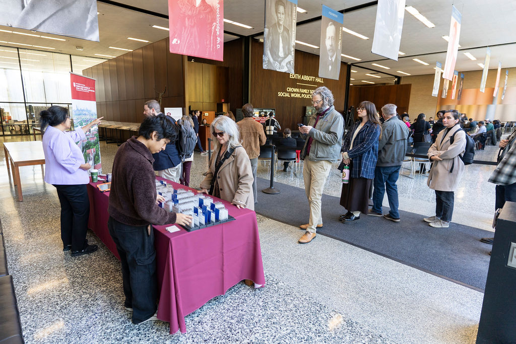 group of people waiting in line for registration