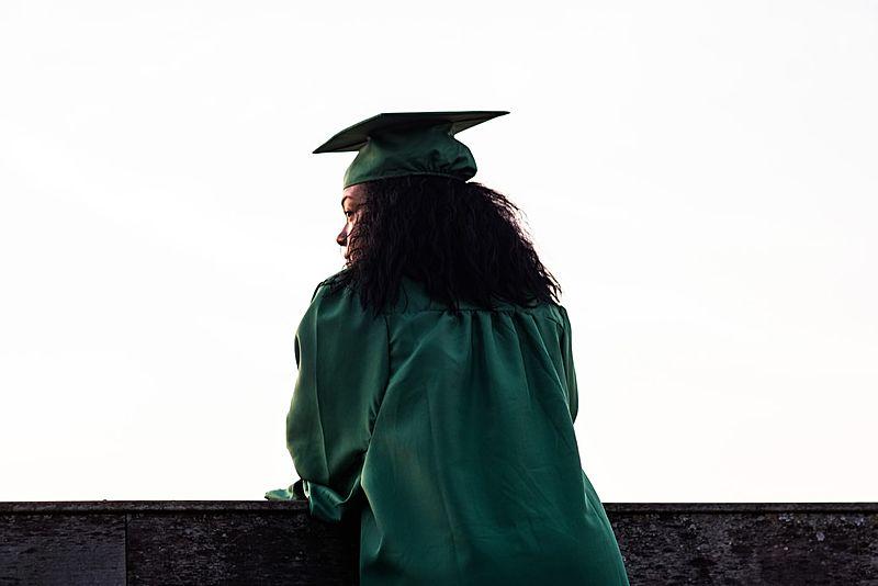 A CPS graduate looks into the distance