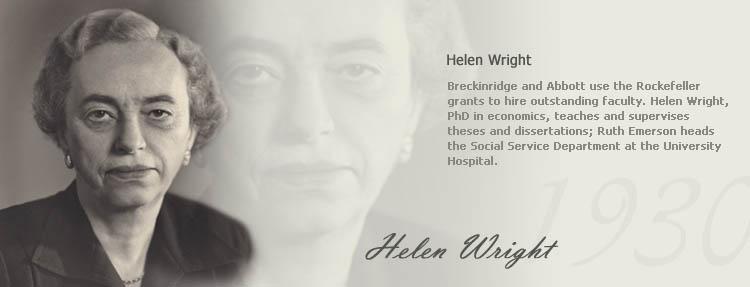 Black and white headshot image of Helen Wright