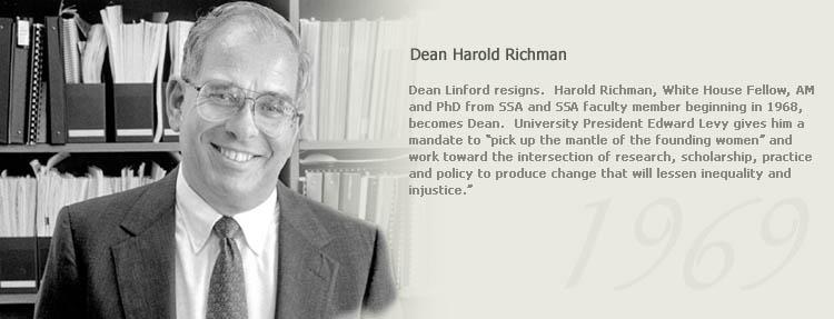 Headshot image of Dean Harold Richman. A bookshelf is in the backdrop.