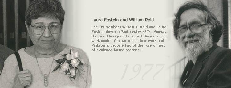 An image of Laura Epstein (left) and William Reid (right)