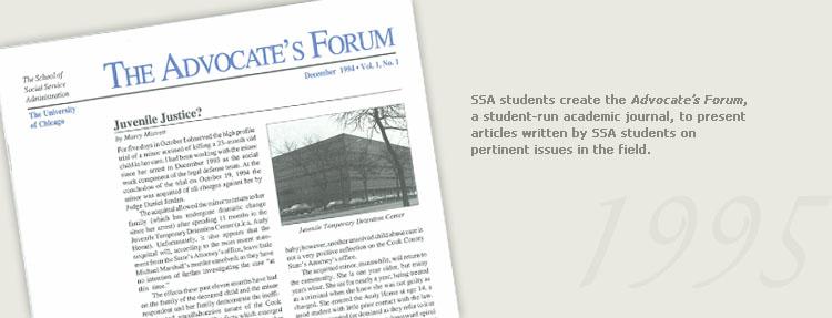 Cover of the Advocate's Forum publication
