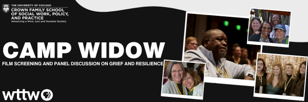 Banner for the Camp Widow Event