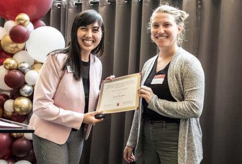 Sarah Bertman receives special recognition for her role with Student Government Association (SGA)