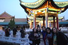 Study abroad students in China